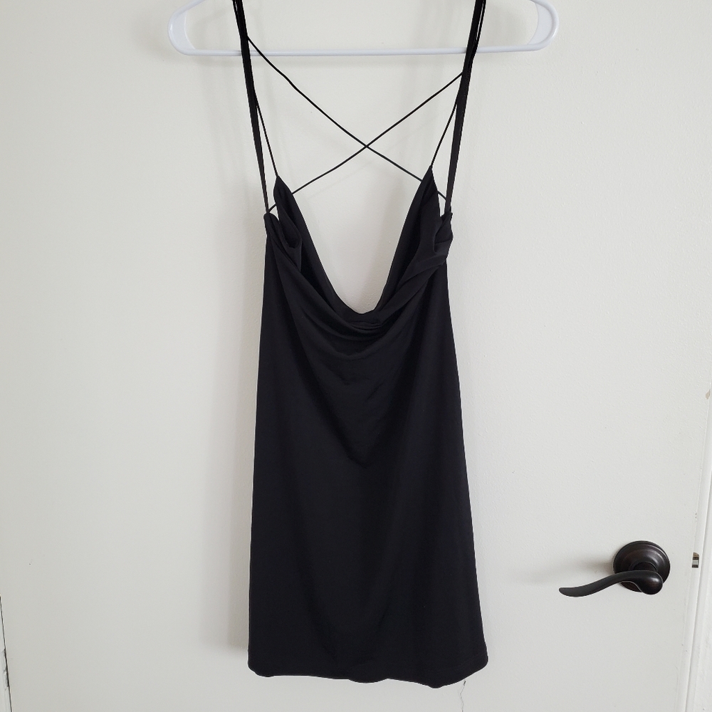 Sexy, slinky black dress